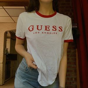 NEVER WORN GUESS RINGER TEE
